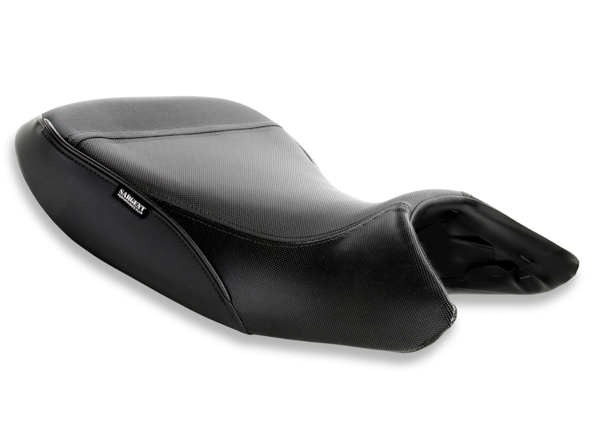 World Sport Aftermarket Motorcycle Front Seat Only for the Honda NT1100 shown with Performance Plus DTX and Gripzones in all black (WS-710F-SE9)